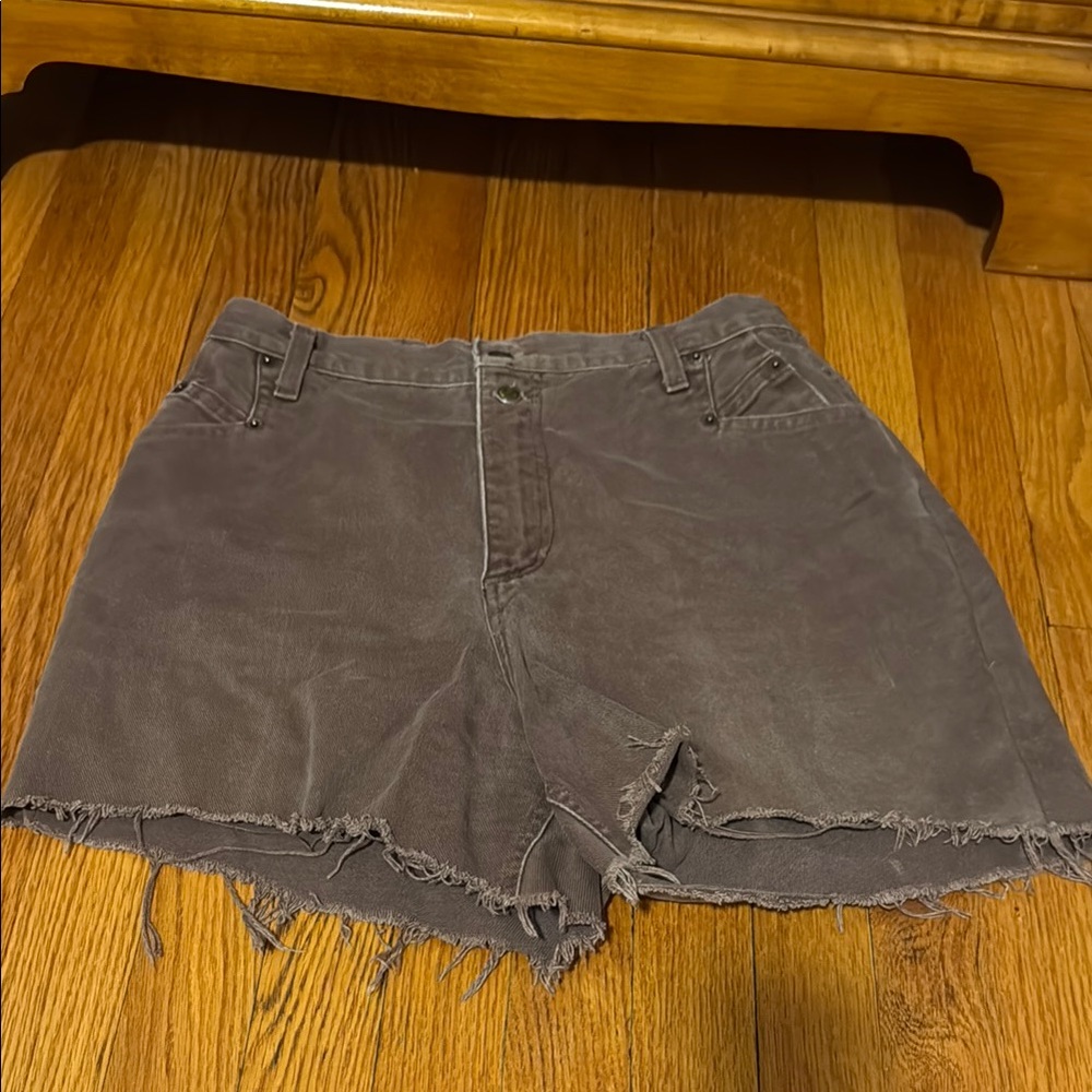 Vintage Zena Brown Jean Shorts Cut-Off
